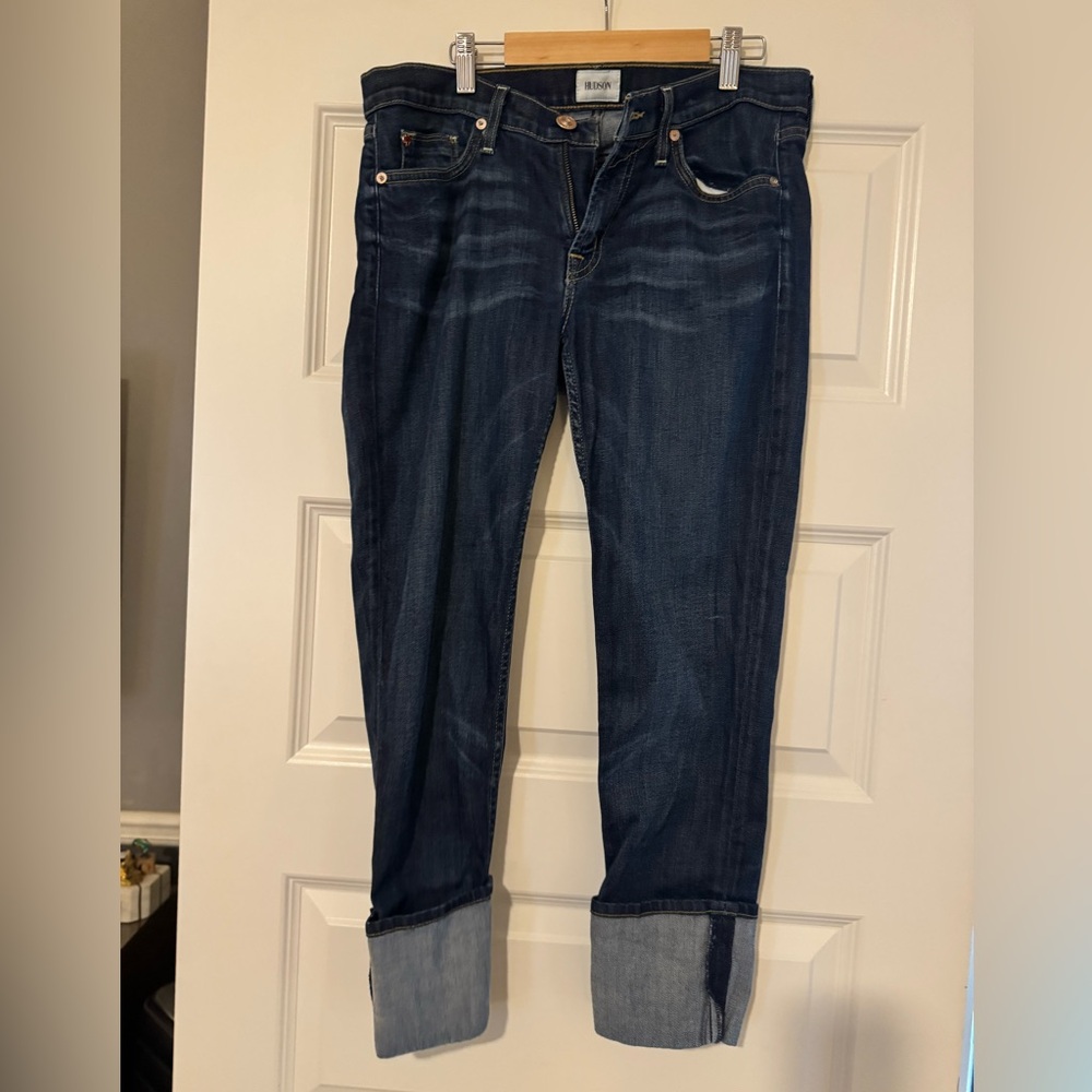 Hudson Women’s Jeans Dark Blue Ankle & Cropped